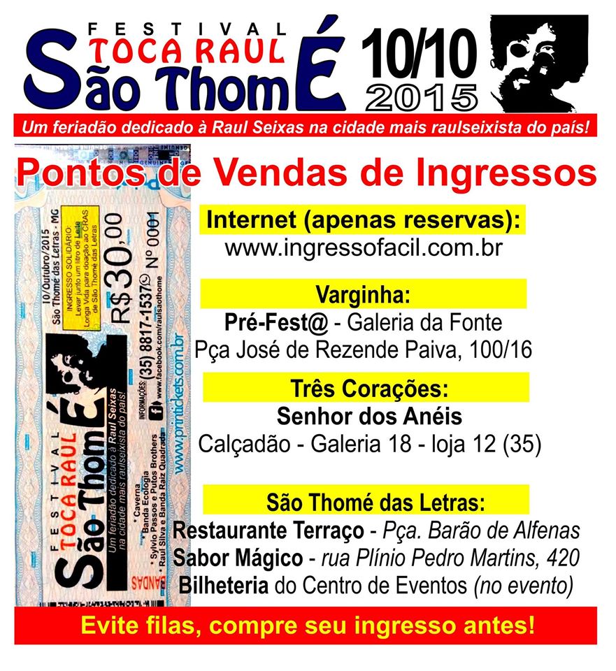 Festival Toca Raul São Thomé 2015